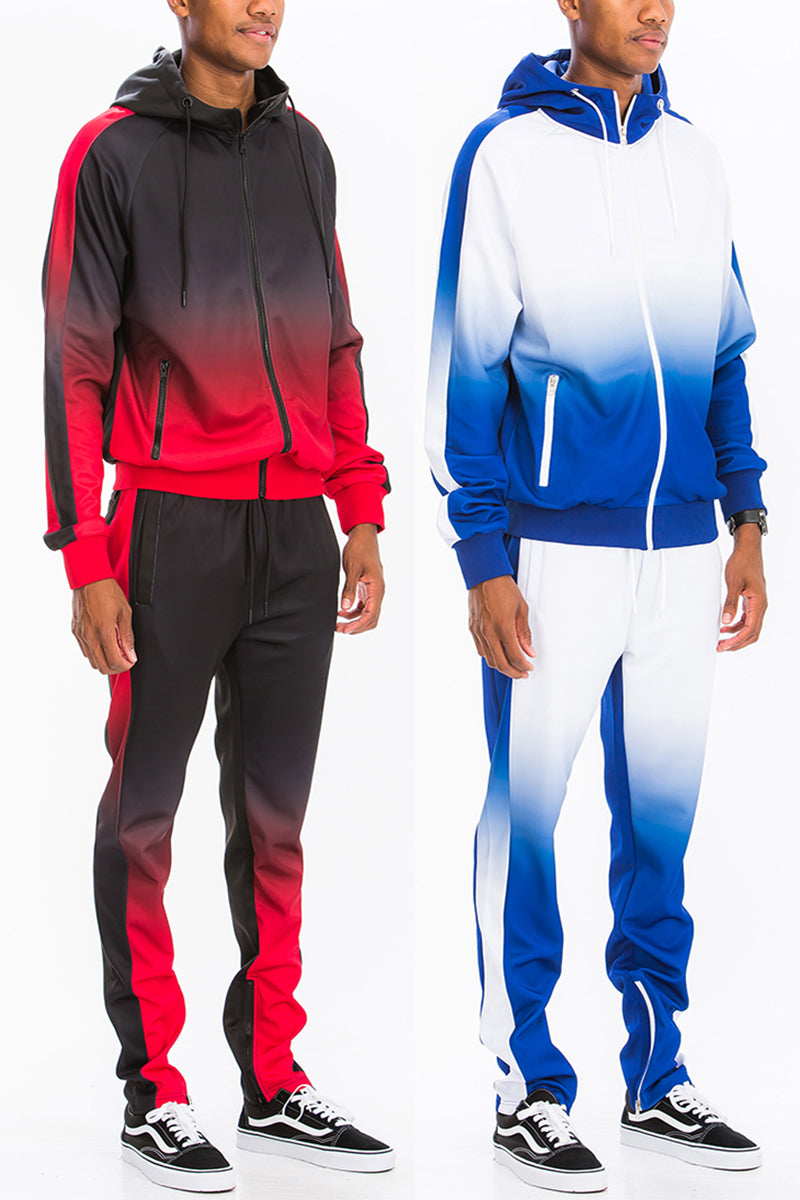 Ombre Hooded Suit / casual outfit
