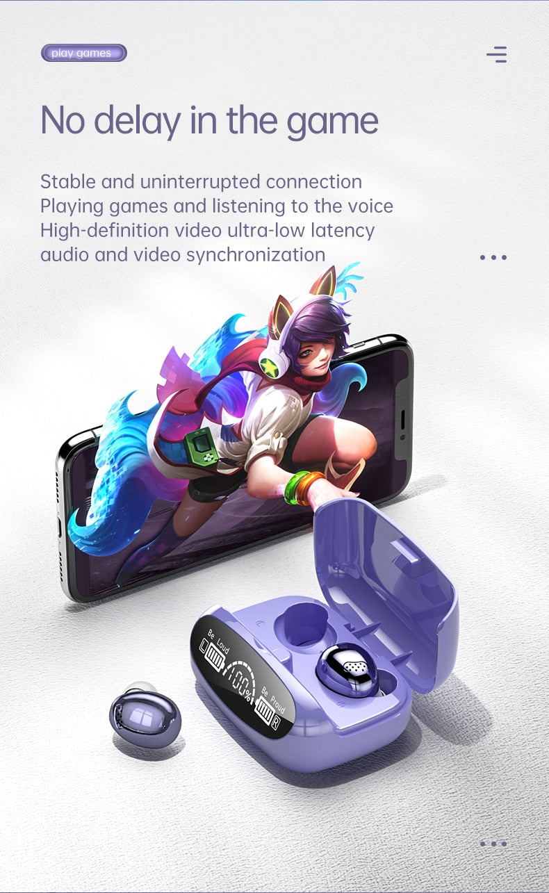 Dragon 32MAX Touch Bluetooth Earbuds purple or black