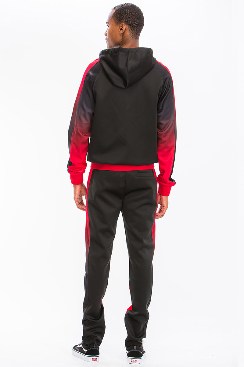 Ombre Hooded Suit / casual outfit