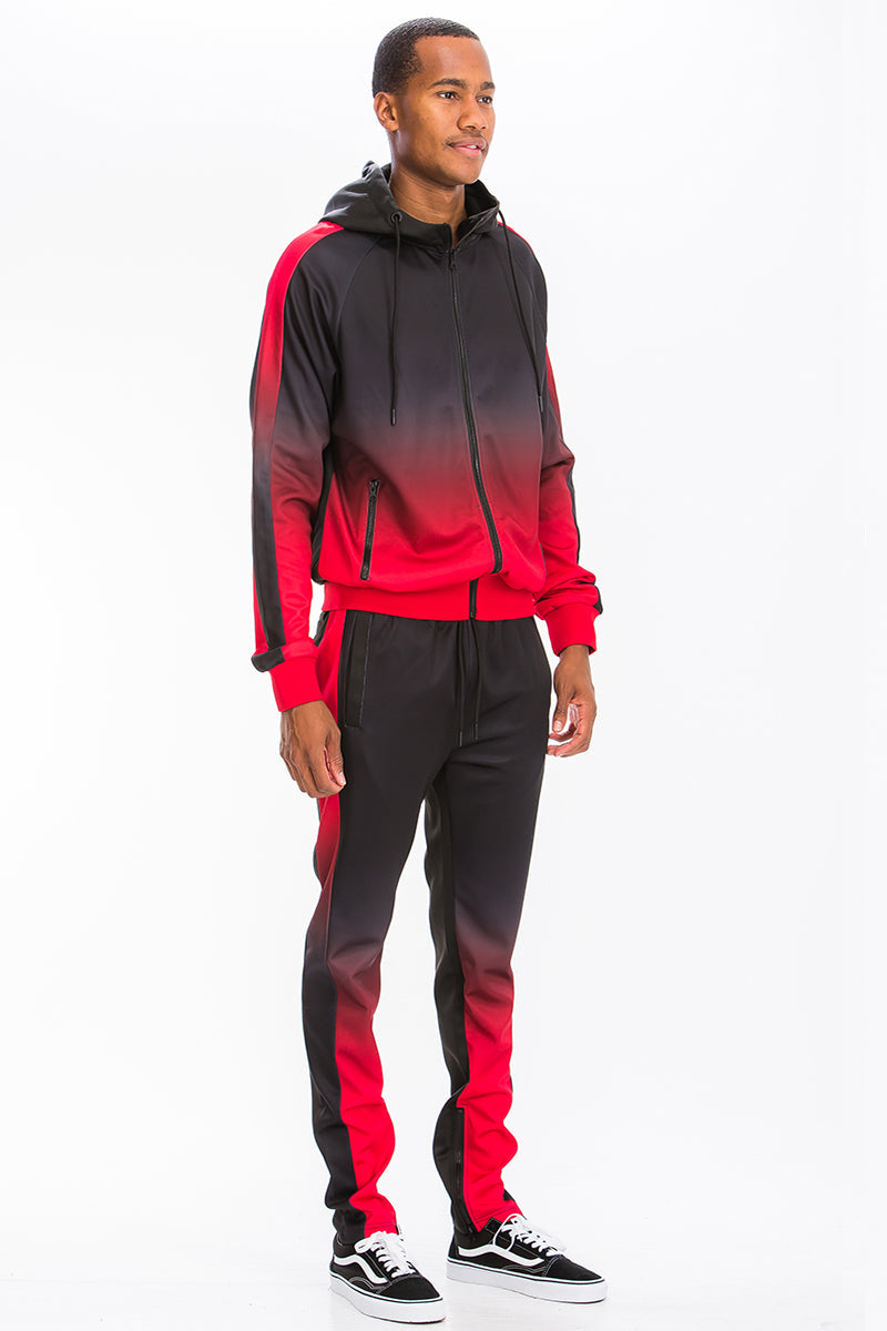 Ombre Hooded Suit / casual outfit