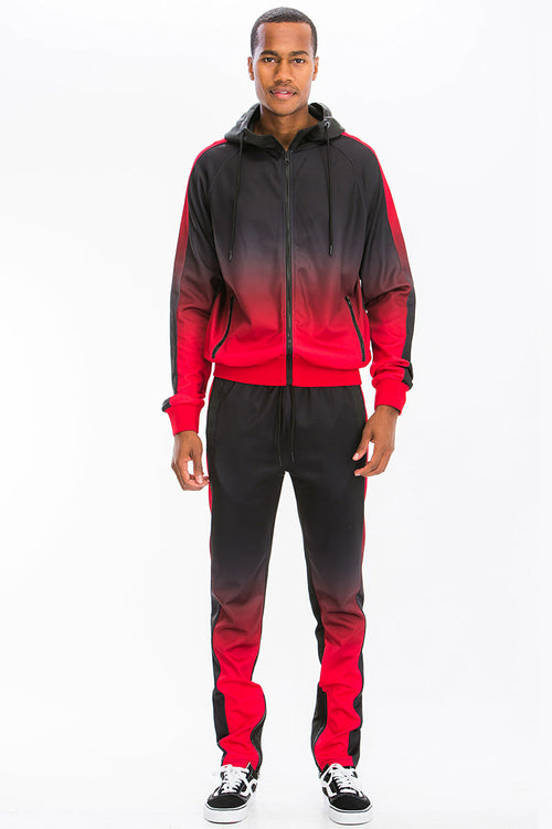 Ombre Hooded Suit / casual outfit