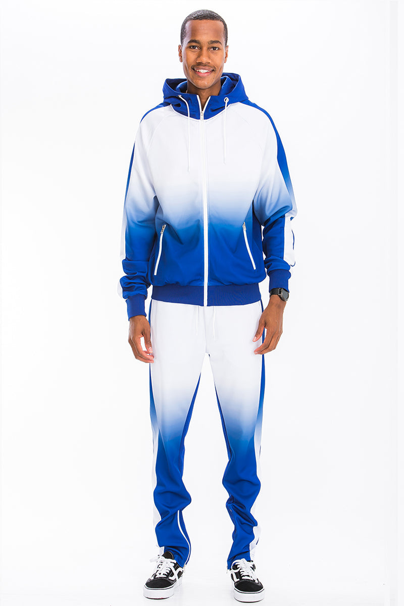 Ombre Hooded Suit / casual outfit