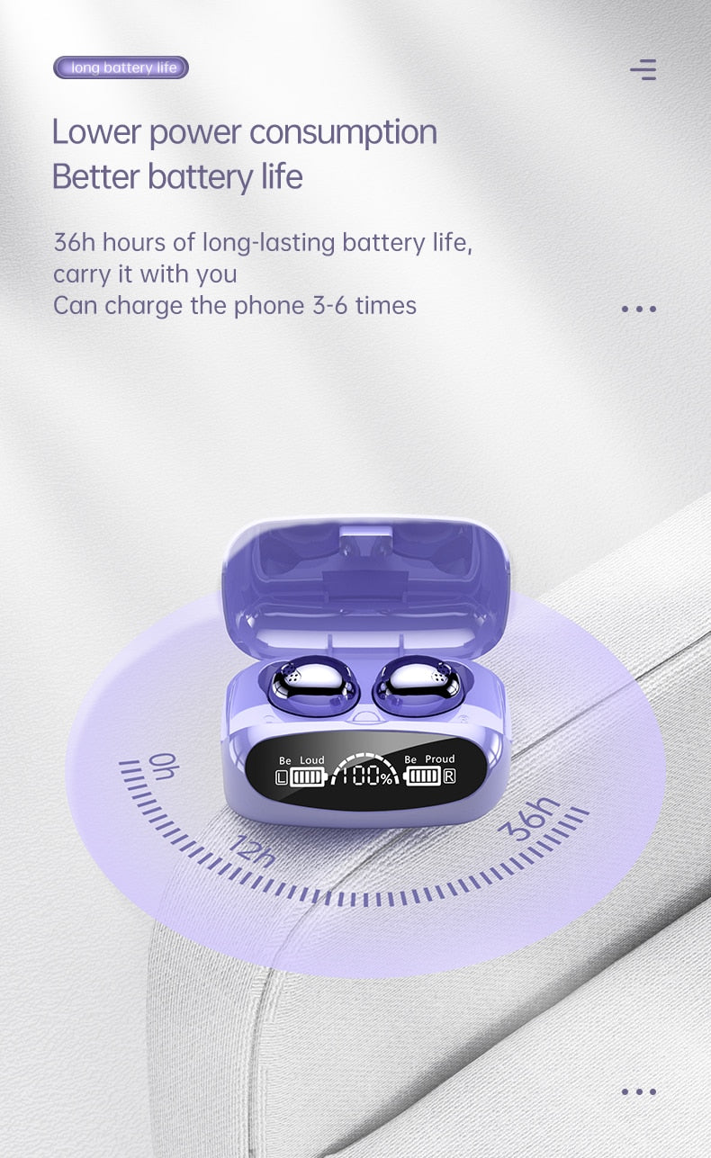 Dragon 32MAX Touch Bluetooth Earbuds purple or black