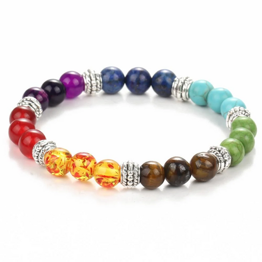 7 Natural Stone Stretch Bracelet